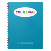 Aangepaste Logo en tekst Business Notitieboek uw k (Voorkant)