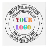 Aangepaste Logo en Tekst Business Promotie Cube Kubus (Rechts)