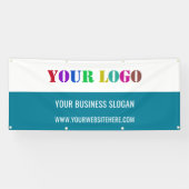 Aangepaste Logo en tekst Business Promotional Bann Spandoek (Horizontaal)