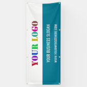 Aangepaste Logo en tekst Business Promotional Bann Spandoek (Verticaal)