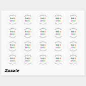 Aangepaste Logo en tekst Business Sticker Sjabloon (Vel)