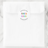 Aangepaste Logo en tekst Business Sticker Sjabloon (Tas)