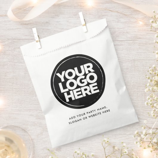 Aangepaste Logo en tekst eenvoudig Bedankzakje (Geknipt)