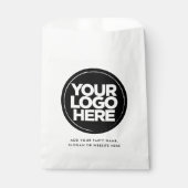 Aangepaste Logo en tekst eenvoudig Bedankzakje (Voorkant)
