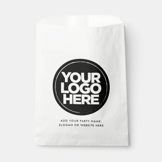 Aangepaste Logo en tekst eenvoudig Bedankzakje (Voorkant)