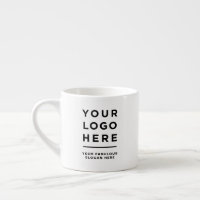Aangepaste logo en tekst espressokop geen minimum