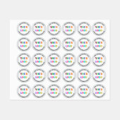 Aangepaste Logo en tekst Gepersonaliseerde bedrijf Labels (Vel)