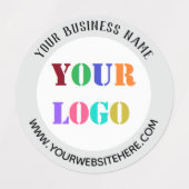 Aangepaste Logo en tekst Gepersonaliseerde bedrijf Labels (Design 2)