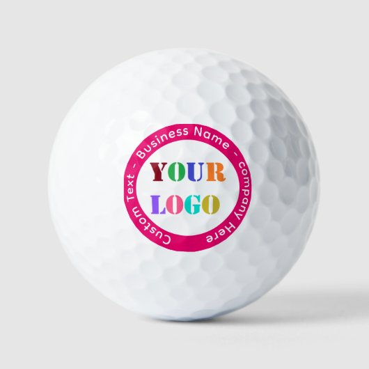 Aangepaste Logo en tekst gepersonaliseerde golfbal Golfballen (Voorkant)