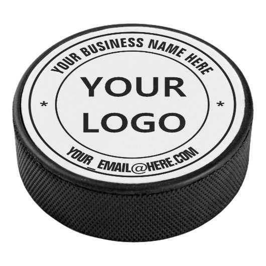 Aangepaste Logo en tekst gepersonaliseerde Hockey Hockey Puck (3/4)