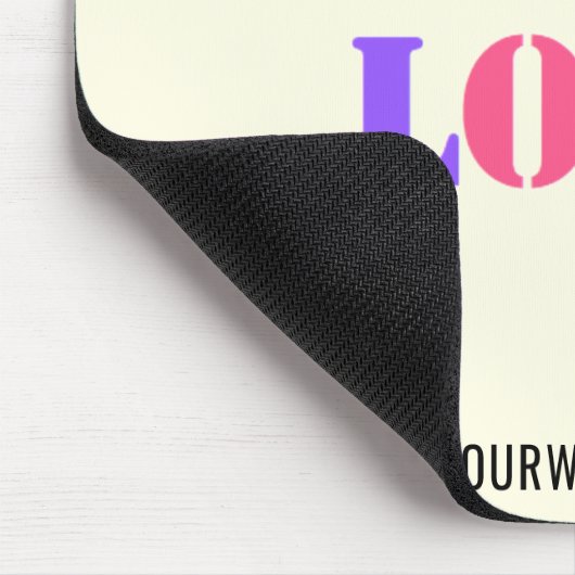 Aangepaste Logo en tekst gepersonaliseerde Muismat (Hoek)