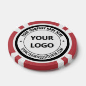 Aangepaste Logo en Tekst Merk Poker Chips Voorbeel (Enkel)