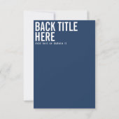 Aangepaste logo en tekst moderne, scherpe uitnodig (Achterkant)