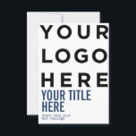 Aangepaste logo en tekst moderne, scherpe uitnodig<br><div class="desc">Aangepaste logo en tekst moderne,  scherpe verticale uitnodigingskaart. Om het even welke kleur,  om het even welk doopvont,  moderne en minimale blik.</div>