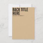 Aangepaste logo en tekst moderne, scherpe uitnodig (Achterkant)