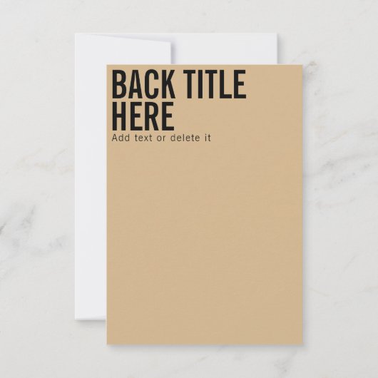 Aangepaste logo en tekst moderne, scherpe uitnodig (Achterkant)