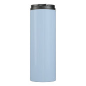 Aangepaste Logo en tekst op lichtblauw Thermosbeker (Achterkant)