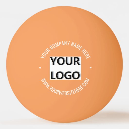 Aangepaste Logo en Tekst Ping Pong Ball Sjabloon (Voorkant)