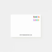 Aangepaste Logo en tekst promotioneel Modern bedri Post-it® Notes (Voorkant)