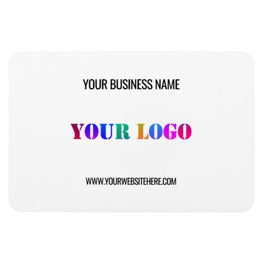 Aangepaste Logo en Tekst Promotionele Magneet Sjab (Horizontaal)