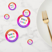 Aangepaste Logo en Tekst Promotionele Zakelijke Co Confetti (Groep)