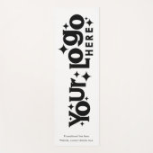 Aangepaste Logo en Tekst Promotionele Zwart Wit Re Yogamat (Voorkant)