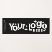 Aangepaste Logo en Tekst Promotionele Zwart Wit Re Yogamat (Voorkant (horizontaal))