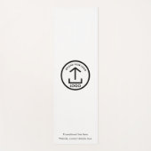 Aangepaste Logo en Tekst Promotionele Zwart Wit Yogamat (Voorkant)