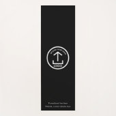 Aangepaste Logo en Tekst Promotionele Zwart Wit Yogamat (Voorkant)