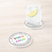 Aangepaste Logo en tekst - Speciale acties voor be Zandsteen Onderzetter (Zijkant)