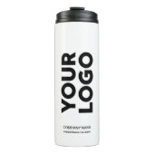 Aangepaste Logo en tekst Thermosbeker (Voorkant)
