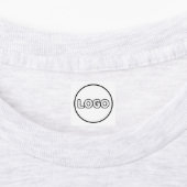 Aangepaste Logo en tekst vierkante stof kleding Labels (Aangebracht)