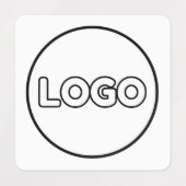 Aangepaste Logo en tekst vierkante stof kleding Labels (Design 1)