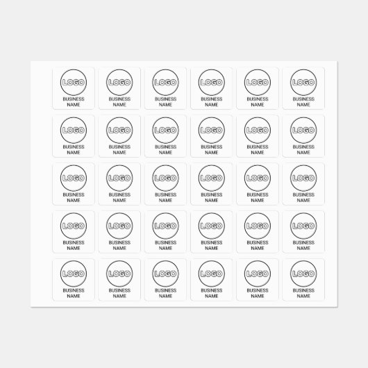 Aangepaste Logo en tekst vierkante stof kledinglab Labels (Vel)