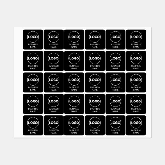 Aangepaste Logo en tekst vierkante stof kledinglab Labels (Vel)