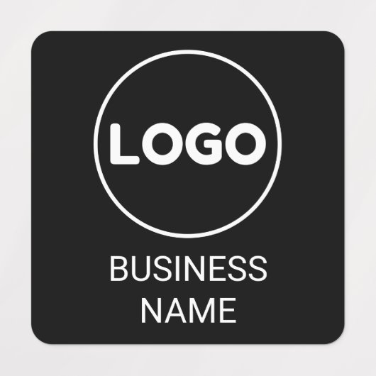 Aangepaste Logo en tekst vierkante stof kledinglab Labels (Design 1)