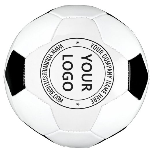Aangepaste Logo en Tekst Voetbal Promotie (Gedraaid)