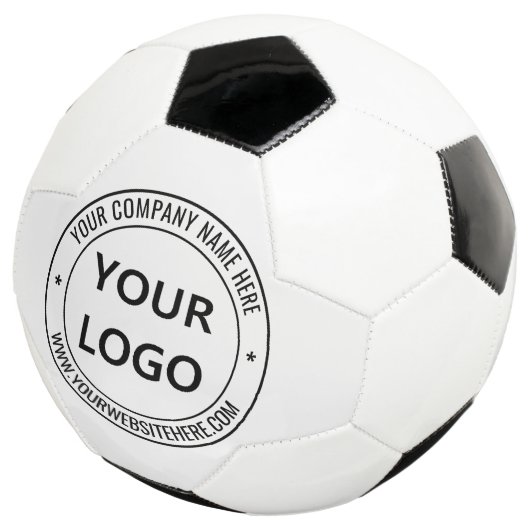 Aangepaste Logo en Tekst Voetbal Promotie (Drie kwart)