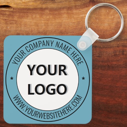 Aangepaste Logo en tekst voor speciale zakelijke S Sleutelhanger (Achterkant)