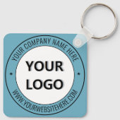 Aangepaste Logo en tekst voor speciale zakelijke S Sleutelhanger (Achterkant)