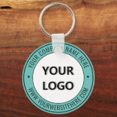 Aangepaste Logo en tekst voor uw zakelijke Sleutel Sleutelhanger (Voorkant)
