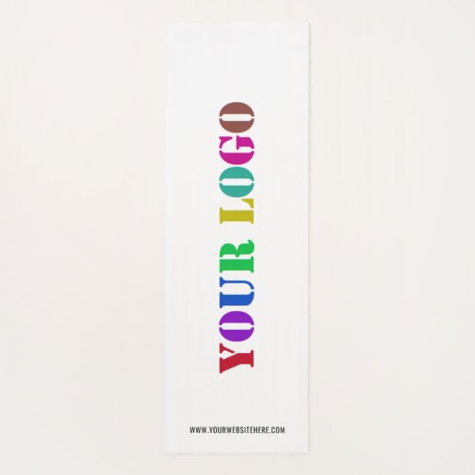 Aangepaste Logo en tekst Yoga Mat - Kies kleuren (Achterkant)