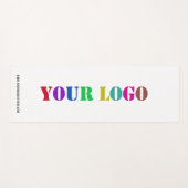 Aangepaste Logo en tekst Yoga Mat - Kies kleuren (Voorkant (horizontaal))