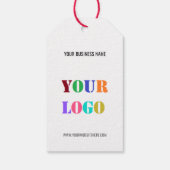 Aangepaste Logo en Tekst Zakelijke Gift Labels Voo Cadeaulabel (Achterkant)