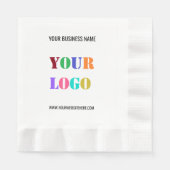 Aangepaste Logo en tekst zakelijke promotieservett Servet (Voorkant)