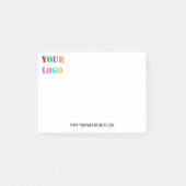 Aangepaste Logo en tekst Zakelijke Sticky Notes Vo (Voorkant)