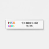 Aangepaste Logo- en tekstdeuren Kantoor Deurbordje (Voorkant)