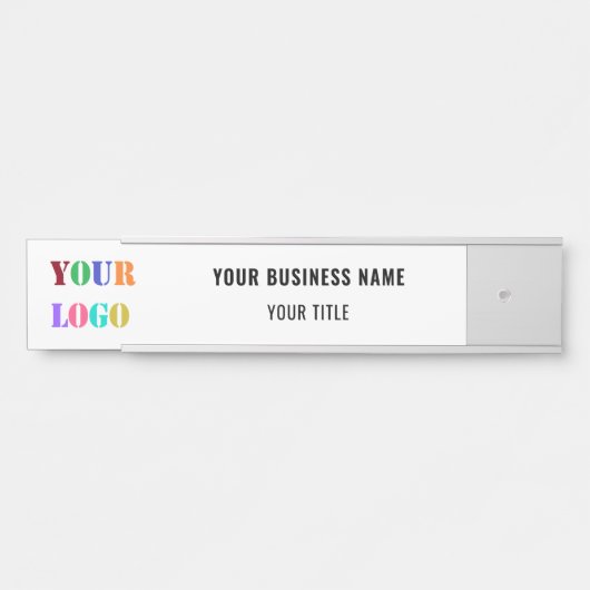 Aangepaste Logo- en tekstdeuren Kantoor Deurbordje (Voorkant)