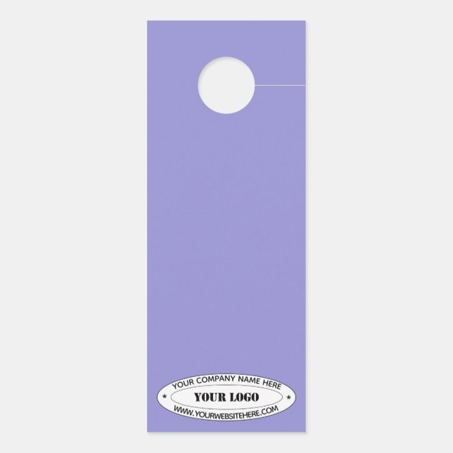 Aangepaste Logo- en tekstdeuropening - Uw kleuren Deurhanger (Achterkant)