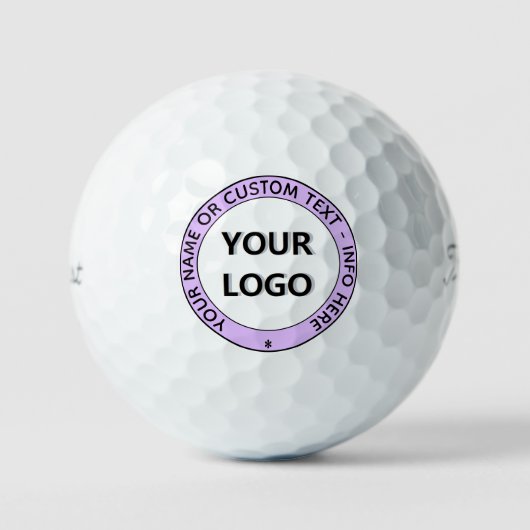 Aangepaste Logo- en tekstgolfballen - Uw eigen ont Golfballen (Voorkant)